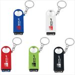 KH1652 Magnifier And LED Light Key Chain With Custom Imprint